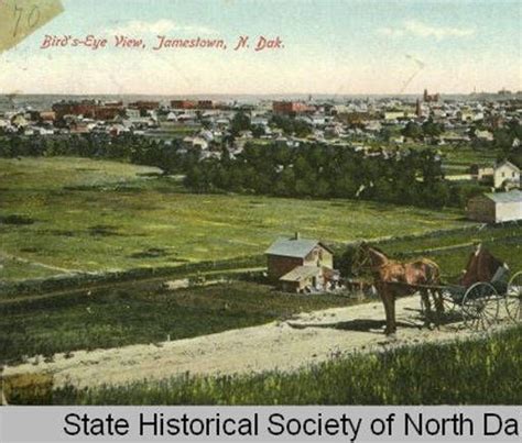 Bird's-eye view, Jamestown, N.D. :: State Historical Society of North Dakota (SHSND) | Birds eye ...