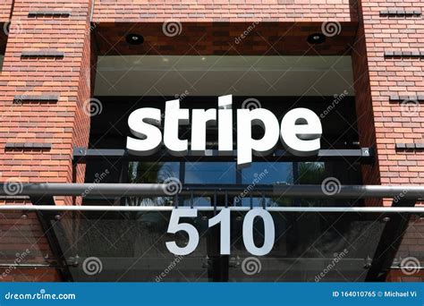 STRIPE Logo on Headquarters Building of Startup Technology Company Editorial Image - Image of ...