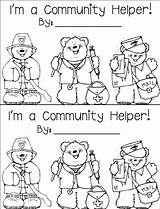Community Helpers Preschool Coloring Pages sketch template