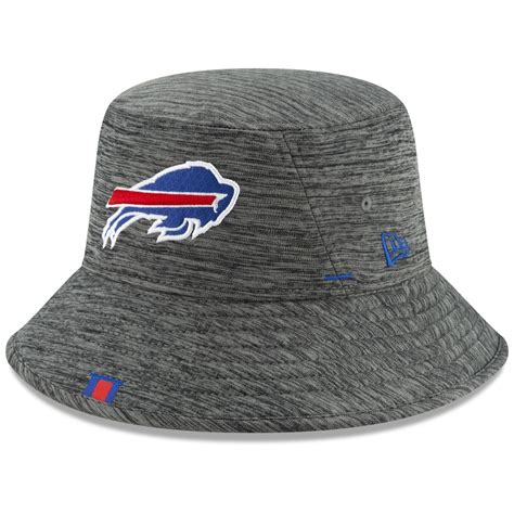 Men's Buffalo Bills New Era Graphite 2019 NFL Training Camp Bucket Hat