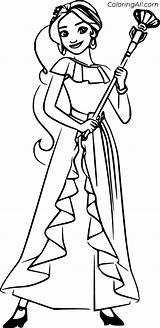 Princess Elena Coloring Pages sketch template