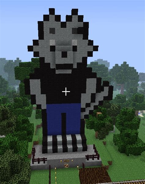 First wool art on minecraft by JRFDwolfie -- Fur Affinity [dot] net