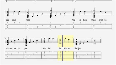 Seek Ye First - Duet - Guitar Lesson - tablature and chords - YouTube