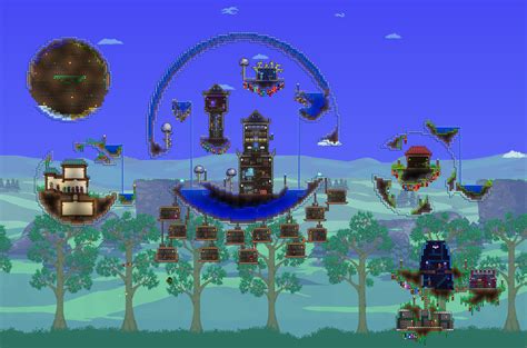 Sky Terraria Base Designs - Ilha Flutuante Wiki Oficial Do Terraria / I ...