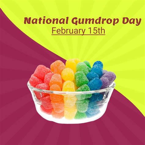 national gumdrop day Template | PosterMyWall