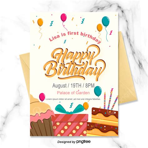 Birthday Clipart Invitation