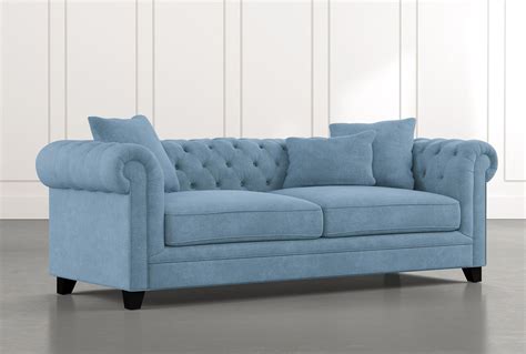 Patterson III 94" Light Blue Sofa | Light blue sofa, Light blue couches ...