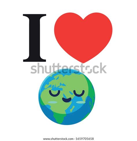 Love Earth Poster Love World Poster Stock Vector (Royalty Free ...