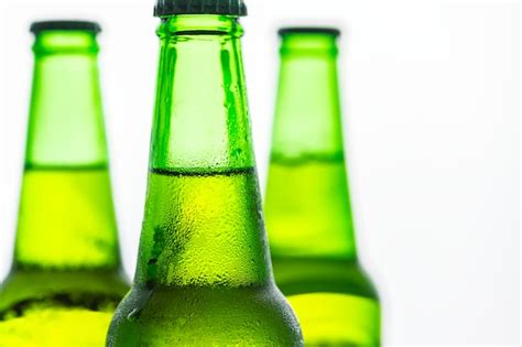 Free Photo | Bottles of cold beer macro photography