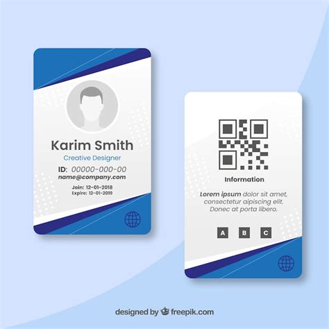 Premium Vector | Id card template