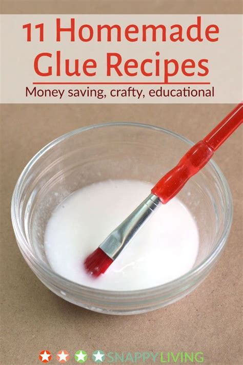 How to Make Glue {11 Easy Homemade Recipes} | Snappy Living | How to make glue, Diy glue, Glue ...