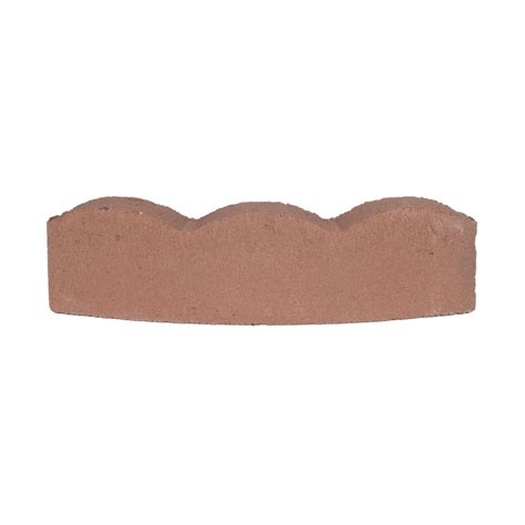 Scalloped Red Curved Edging Stone (Common: 16-in x 2-in; Actual: 16-in x 2-in) at Lowes.com