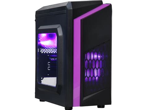 DIYPC DIY-F2-P Black / Purple Micro ATX Computer Case - Newegg.com