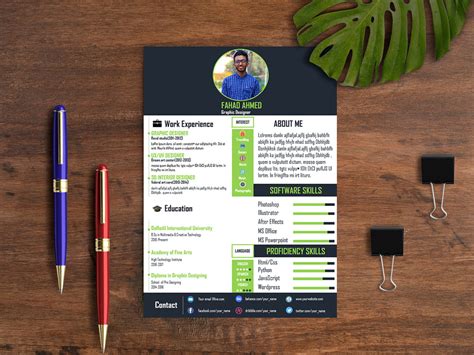 Free Creative Powerpoint Resume Template for Any Job Seeker