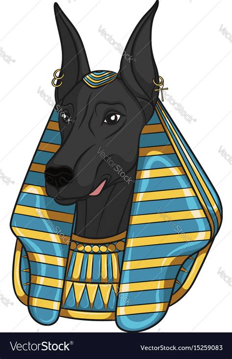 Color image anubis Royalty Free Vector Image - VectorStock