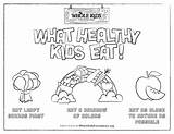 Coloring Sheet Healthy Eating Princples sketch template