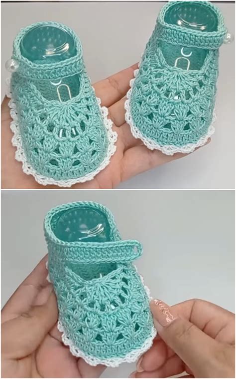 Crochet Shoes For Baby Step By Step Tutorial - We Love Crochet