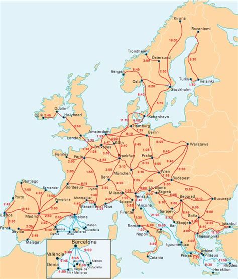 Train time-table | Europe train, Interrail map, Train travel