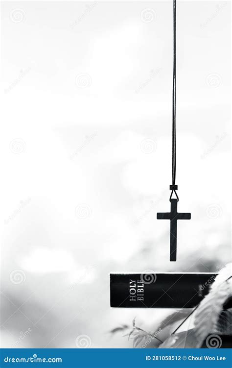 Holy Cross of Jesus Christ, Bible Book and Prayer Background Stock ...