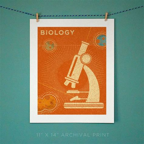 Biology Art Print 11" x 14" | Biology art, Biology poster, Science art