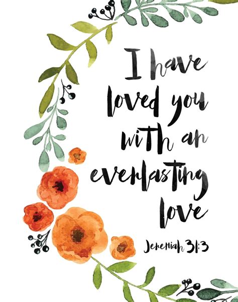 I have loved you with an everlasting love – Jeremiah 31:3 – Seeds of Faith