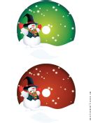 Santa Christmas Cd-Dvd Label Template printable pdf download