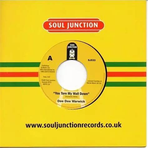 DEE DEE WARWICK You Tore My Wall Down - Northern Soul 45 (Soul Junction ...