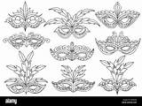 Mascaras De Carnaval Para Colorear sketch template