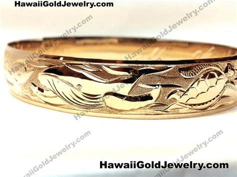 Custom Hawaiian Gold Jewelry Bracelets - Hawaii Gold Jewelry - Hawaiian Gold Jewelry