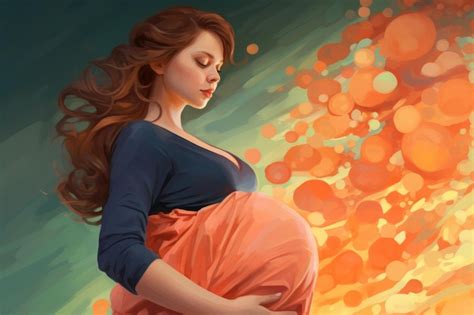 Premium Photo | Pregnant Woman Illustration ai generated