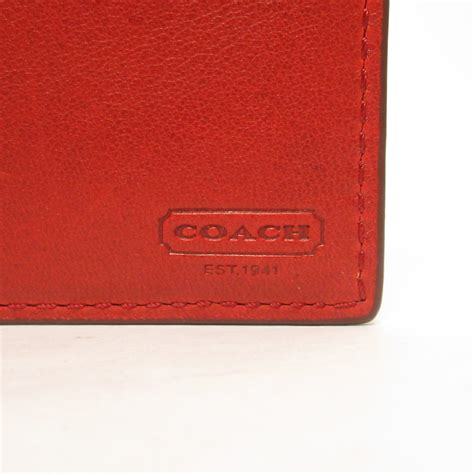 Coach New Red Leather Wallet