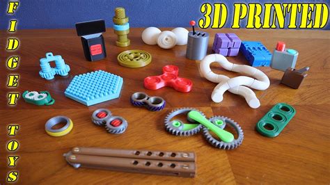 20 Fidget Toys 3D Printed - YouTube