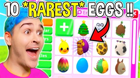 Hatching The *10 RAREST* Eggs In Adopt Me Roblox!! Testing Adopt Me ...