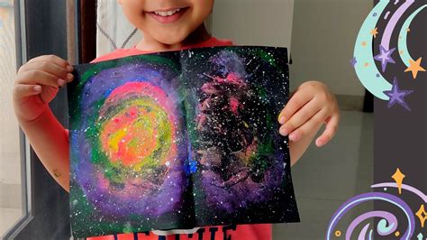 Easy Galaxy Painting Idea for Kids - Urban Indian Mom