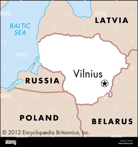 Lithuania maps hi-res stock photography and images - Alamy