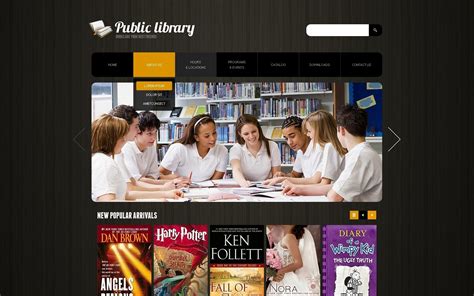 Library Website Template #32981 - TemplateMonster