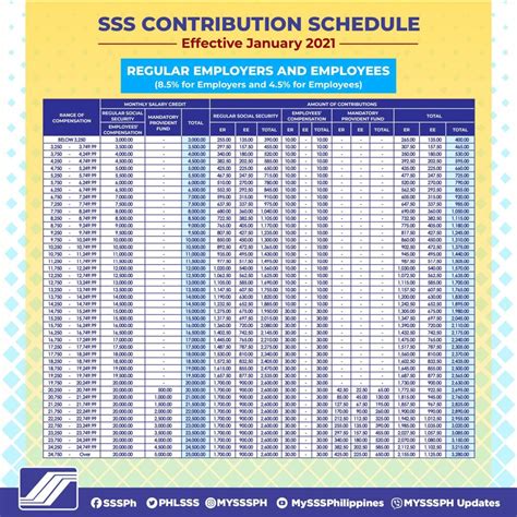 What’s New: SSS Contribution Table 2021 | QNE Software