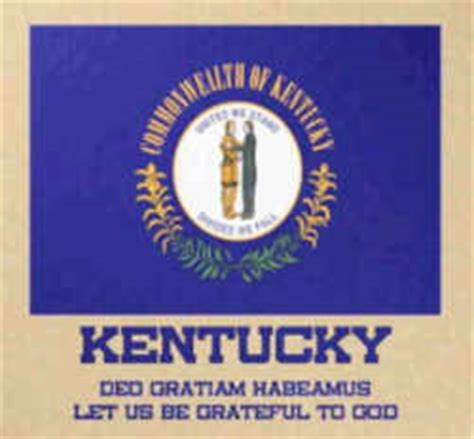 Kentucky State Latin Motto - Deo gratiam habeamus