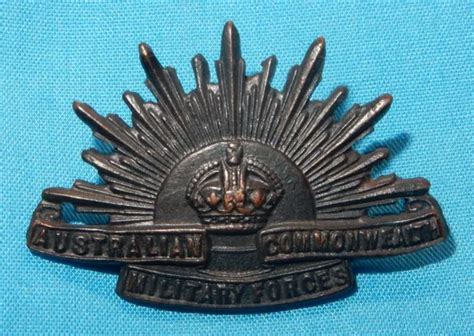 WW1 ERA AUSTRALIAN Commonwealth Forces Military Collar Badge World War I $1.25 - PicClick