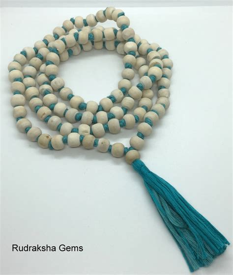 Natural White Tulsi Mala Handmade Tulsi Holy Basil Mala 108 - Etsy UK