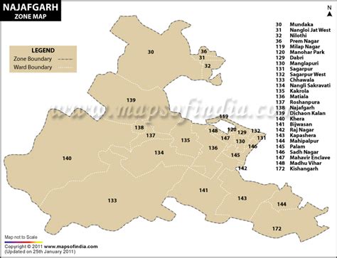 Najafgarh Zone Map