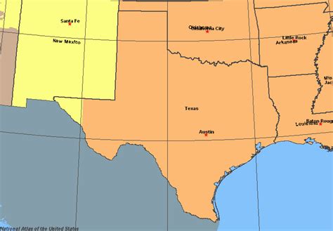 Time Zone Map Of Texas - United States Map