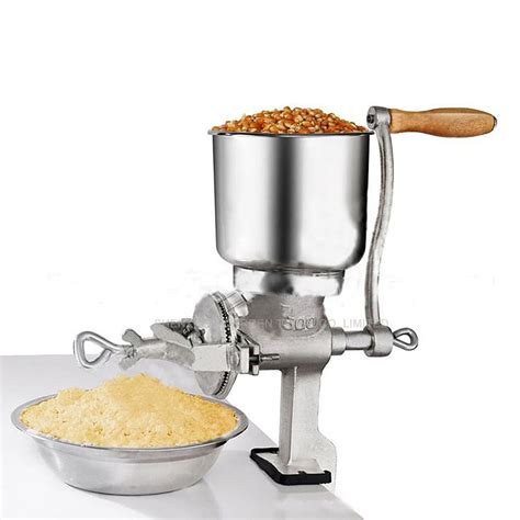 1piece Manual hand home large walnut peanut flour mill tinned iron mill grain grinder herbs-in ...