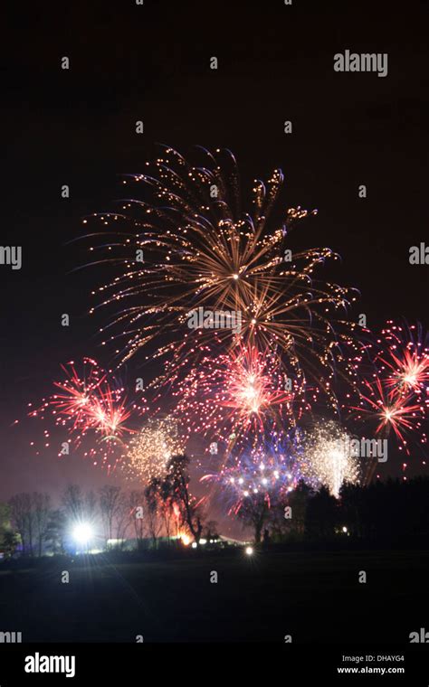 York Maze Fireworks Stock Photo - Alamy