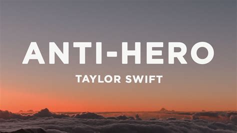 Taylor Swift Anti Hero Lyrics - TUNESHUBS