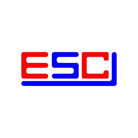 ESC letter logo creative design with vector graphic, ESC simple and ...