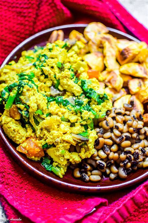 Full Ghanaian Breakfast (Vegan) - The Canadian African | Vegan african ...