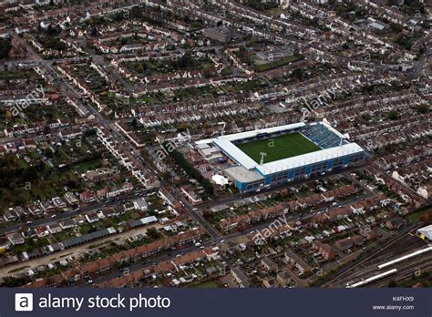 Aerial views of Priestfield stadium, home of Gillingham FC. Taken Stock ...