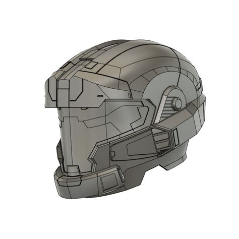 Operator Helmet 3D Model for Cosplay Armour Inspired by Halo Reach ...
