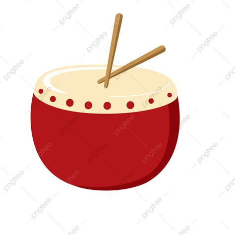 Gambar Drum Kartun, Tahun Baru Cina, Singa Menari, Gendang PNG dan ...